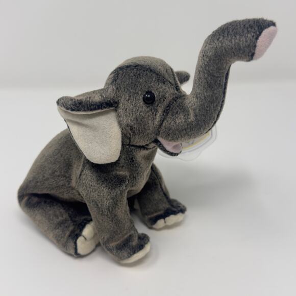 Ty Beanie Baby Trumpet the Elephant 2000 Gray Plush - Picture 3 of 7